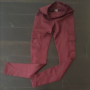 PINK Victoria's Secret Burgundy Leggings